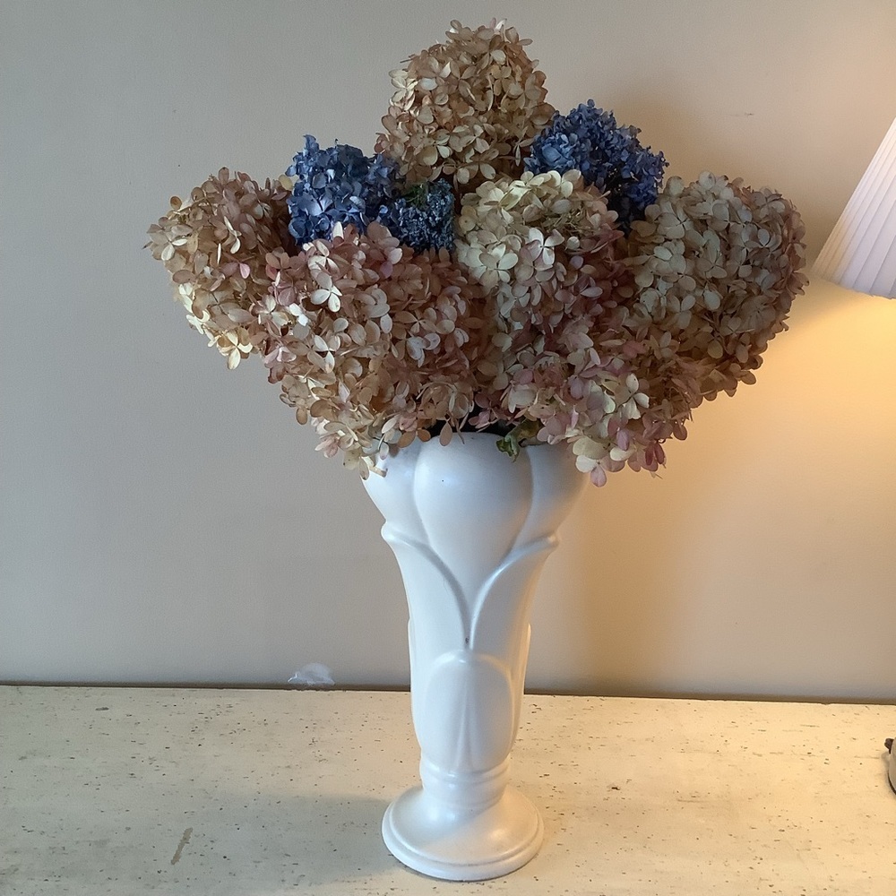 Tall Vintage White MCM Wabi Sabi Vase